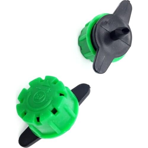 8pcs 8-hole nozzle 1/4 "barbed connector 3/5 connector drip pressure compensation dripper adjustable garden sprinkler launch