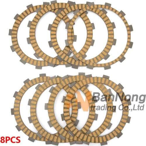8XPCS Motorcycle Paper Friction Clutch plates disc For Yamaha YZF R1 YZF-R1 1999 2000 2001 2002 2003