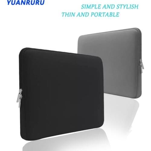Solid Laptop Bag Laptop Notebook Case Laptop Sleeve Bag 11 12 13 14 15 15.6 for Macbook Xiaomi Huawei HP Dell Notebook Computer
