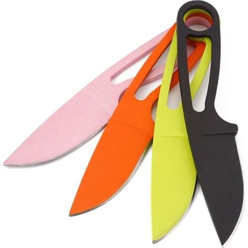 CS COLD Fixed blade knife straight sharper swiss knifes outdoor camping tactical pocket knifes self care survive ABS sheath