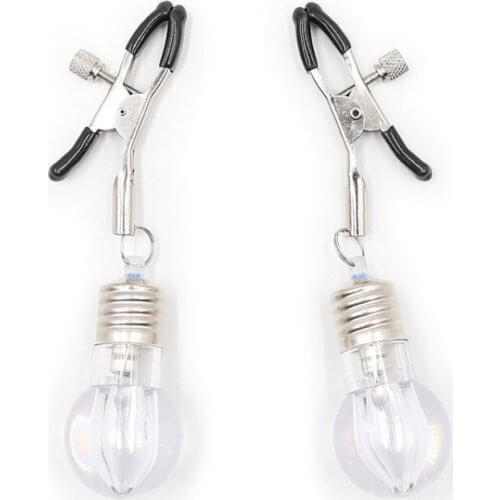 Nut Clip Color Light Bulb Short Mimi Clip Black Plastic Cap Adjustable Binding Female Health Products