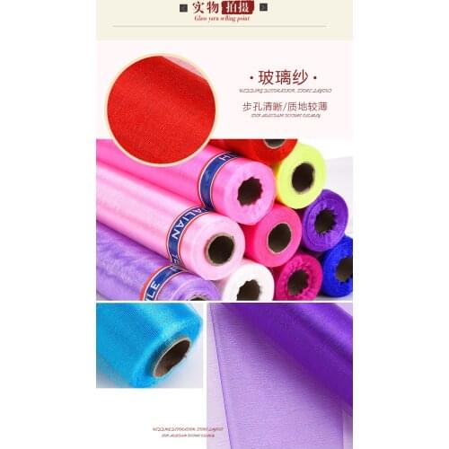Decorative gauze / wedding room layout props glass yarn / staircase handrail snow yarn Shaman 30m