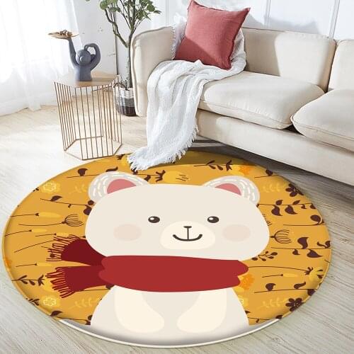 Baby Hand Print Carpet Baby Play Mat Rectangular Children Carpet 2020 Good Quality Flannel Children Cute Bear Pattern Carpet