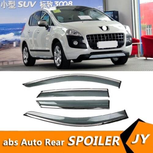 For Peugeot 3008 2011 Window Visor Vent Shades Sun Rain Deflector Guard For Peugeot 3008 Auto Accessories 4PCS/SET