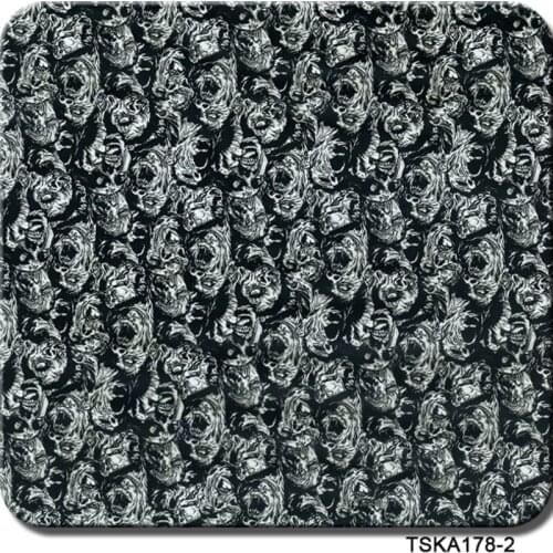 TSA178-2 1M*10M Skull Pattern Hydrographic Film Width Water Transfer Printing Films