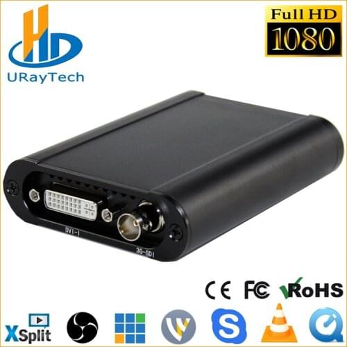Full HD All In One 1080P 60fps HD 3G SDI + HDMI + VGA + YPbPr + DVI Capture Dongle Video Audio Capture Card Game Video Grabber