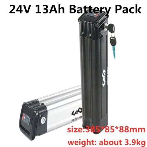 GTK Rechargable 24V 13Ah Lithium ion battery Pack with strong BMS for electric bicycle + 29.4V 2A Battery Charger