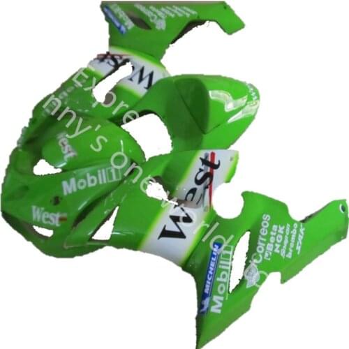 Fit fairings kit for KAWASAKI Ninja 2005 2006 ZX6R fairing kits ZX 6R 636 05 06 green white WEST motorcycles fairing
