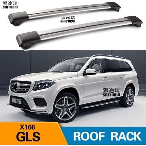 2Pcs Roof bars For Mercedes-Benz GLS X166 SUV 2016+ 2018 2020 Aluminum Alloy Side Bars Cross Rails Roof Rack Luggage