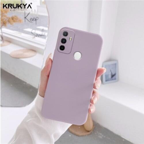 Square Frame Silicone Phone Case For OPPO A53 2020 A3S A52 A72 A15 A31 A5 A9 Realme XT X2 Pro GT Neo Soft Protect Cover