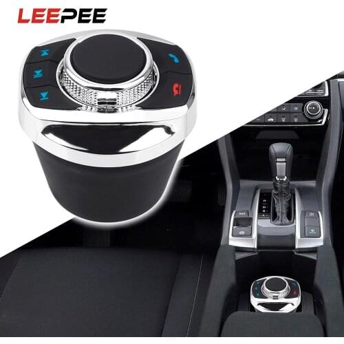 LEEPEE 8 Keys Car Wireless Steering Wheel Control Button For Car Android Navigation Player LED Light Cup Shape Car Accessories