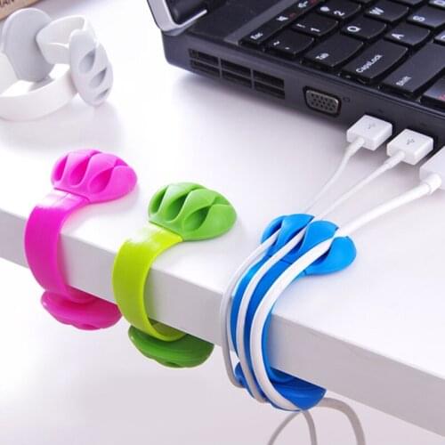 Multifunctional Data Cable Clip Organizer Desktop Data Cable Hub Data Cable Fixing Clamp Cord Clip Office Household Products