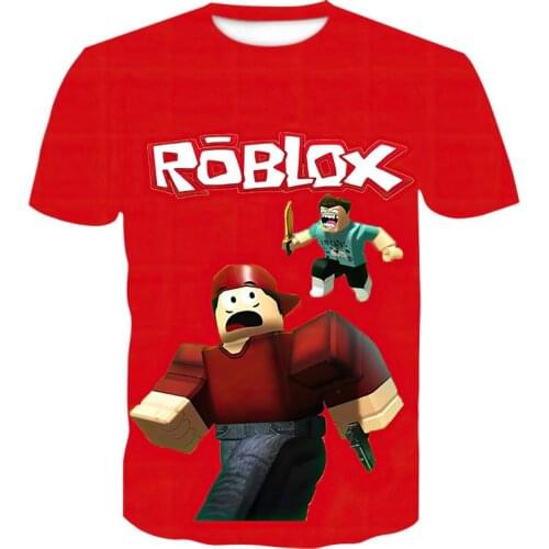 Fashion Hot Game T-Shirt Woman Short Sleeve Tees Summer Cartoon Robloxing Shirt Mom And Daughter T-shirts Family Matching Clothe