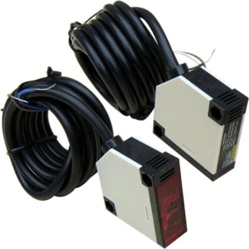 A Set E3JK-5DM1 E3JK-5L DC12-24V/AC90-250V Photoelectric Sensor Switch infrared Photocell switch Detective Distance 5m