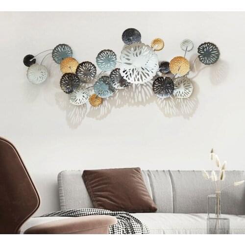 New Chinese Style Three-dimensional Iron Art Wall Hangings Creative Living Room Background Wall Hangings Wall Hangings