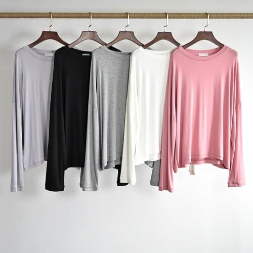 Modal Dance Clothes Women Loose Long-Sleeved Tops Latin Dance Practice Wear Plus Size Jazz Street Classical Dance Costume BL4868