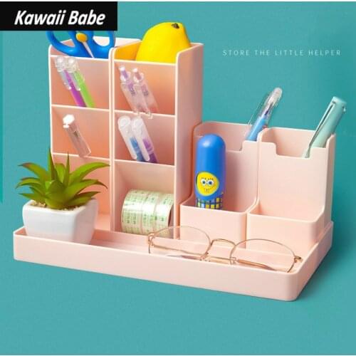 Desk Organizer Multi Functional School Office Student Desk Pen Pencil Holder Case Desk Organizer Stationery Supplies Storage