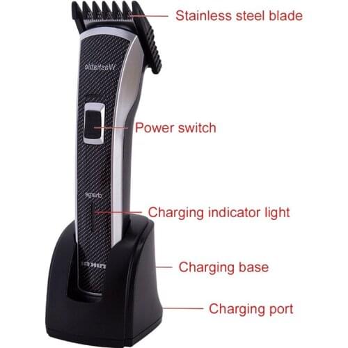 Portable Rechargeable Hair Clipper Electric Cordless Mini Hair Trimmer Pro Hair Cutting Machine Beard Trimer For Men Barber