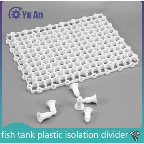 Fish Tank Plastic Isolation Divider Filter Patition Board Aquarium Net Divider Holder Filter Accessories Cleaning Tool 1 Pcs