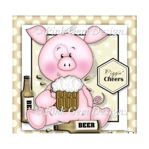 Pig Drink Beer New Dies 2020 For Card Making Embossing Dies for Scrapbooking DIY Album Paper Cards Art Craft Decoration