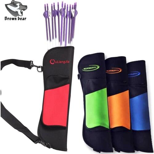 Bow Belt Shoulder Bag Pouch Waist Shoulder Hanged Arrow Quiver Arrows Holder for Archery Hunting