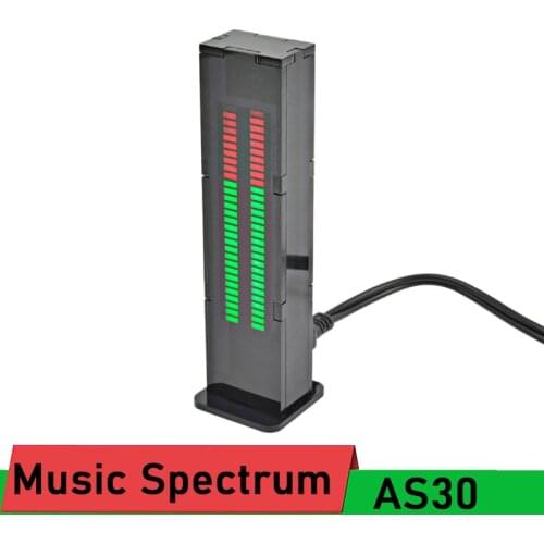 AS30 LED Music Spectrum indicator Board SCM Stereo Level indicator VU Meter rhythm Analyzer Display for car MP3 POWER Amplifier