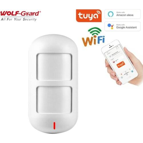 Wolf-Guard Tuya Wireless Wifi PIR Detector Dual Pet Immune Home Alarm Security Burglar System Fit for Alexa & Google App Control