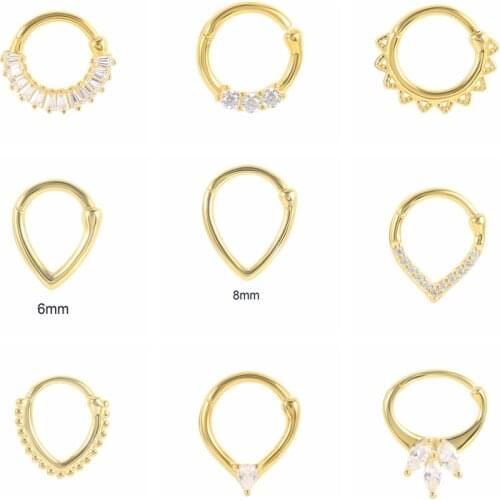 CANNER Hollow Nose Ring Nail Earrings For Women 925 Sterling Silver Piercing Stud Earrings Pendientes Fine Jewelry 2021 Trend