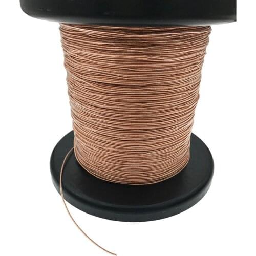 1Pcs 6N Pure Single Crystal Copper OCC Earphone Cable Supper Soft HIFI DIY Headphone Audio Wire 100 Meter