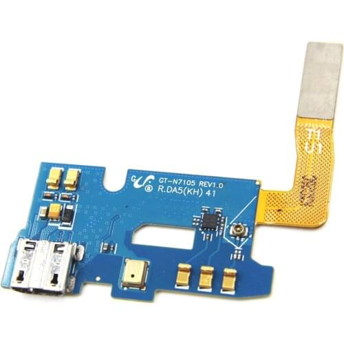 100% New Original for Samsung Note 2 4G N7105 Charging USB Port Dock Connector Flex Cable