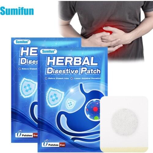 12pcs Sumifun Stomachache Digestive Patches Gastric Ulcer Stomach Pain Gastritis Indigestion Diarrhea Dyspepsia Medical Plaster