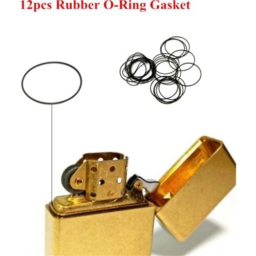 12pcs Waterproof Rubber O-Ring Gasket For Zorro 912 Armor Lighter ZORRO Kerosene Grinding Petrol Lighter Repair Upgrade Supplies