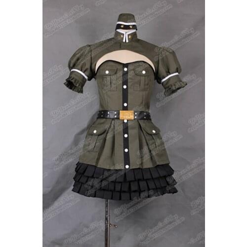 2016 Super Sonic Cosplay Costume Army Uniform Cartoon Super sonico Costume Custom Made Any Size