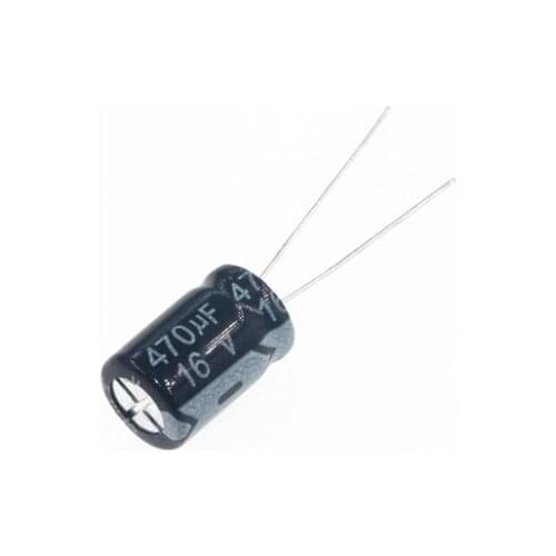 500pcs X 100% New 470UF 16V 8X12 Aluminum Electrolytic Capacitor 16V470UF