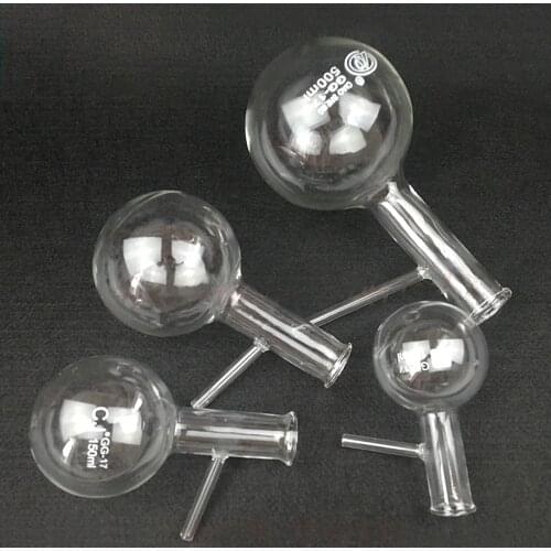 60-1000ml Distillation flask glass tube chemical experiment Glassware Ribbon glass tube Teaching demonstration Physics