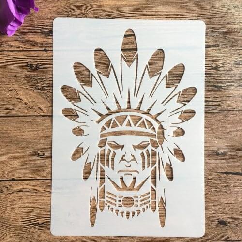 A4 29 * 21cm Chief Mandala DIY Stencils Wall Painting Scrapbook Coloring Embossing Album Decorative Paper Card Template