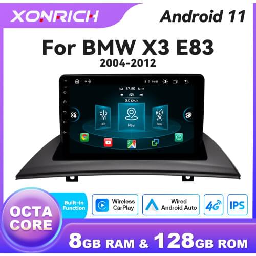 4GB RAM Android 10.0 2 din Car Radio Navigation Multimedia Player For BMW X3 E83 2004-2012 GPS Dvd Auto Radio Wifi RDS Car play