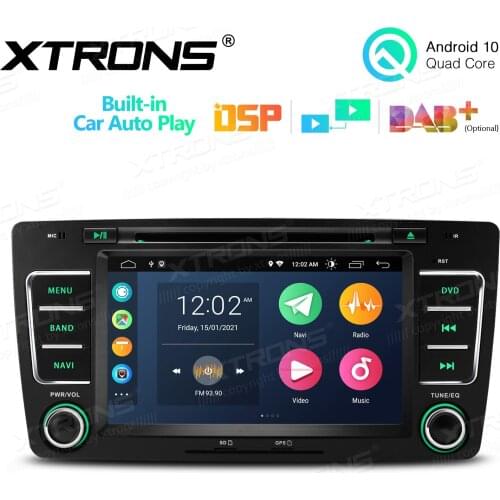 7" Android 10.0 OS Car DVD Multimedia System Player Navigation GPS Radio for Skoda Octavia 2009-2013 & Skoda Yeti 2008-2014