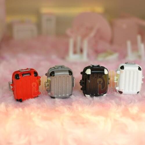 G05-X426 children baby gift Toy 1:12 Dollhouse mini Furniture Miniature rement alloy suitcase luggage