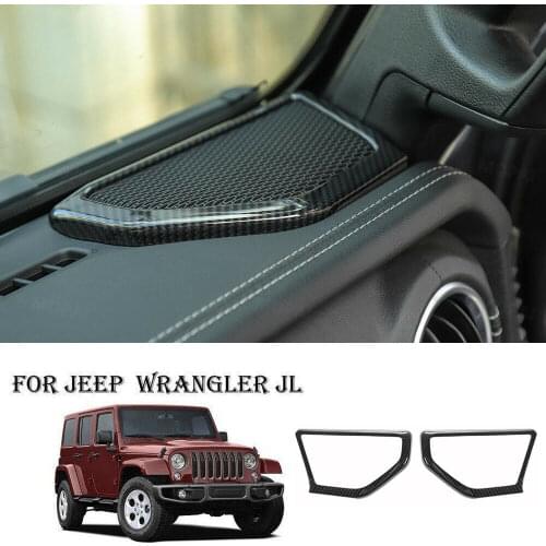 For Jeep Wrangler 2018+ JL Auto Front A Pillar Speaker Cover Protect Guard Trim