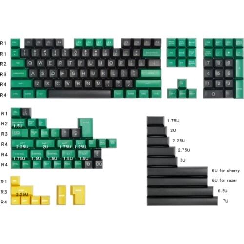 159 keycaps SA double shot ABS keycap for mechanical keyboard 108 84 68 keyboards layout doubleshot ABS SA keycap set