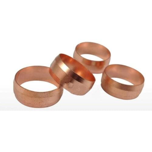 5 PCS Fit 22mm Tube OD CopperFerrule Ring For Compression Union 5 PCS Fitting Water Gas Oil