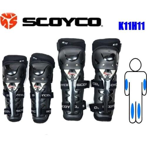 4Pcs/Set Combination Motorcycle Knee&Eblow Protector Racing Guards Protective Gears Equipamentos Scoyco K11H11