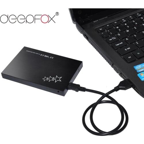 DeepFox HDD Case 2.5 SATA to USB 2.0 Adapter Hard Drive Enclosure for SSD Disk HDD Box External HDD Enclosure