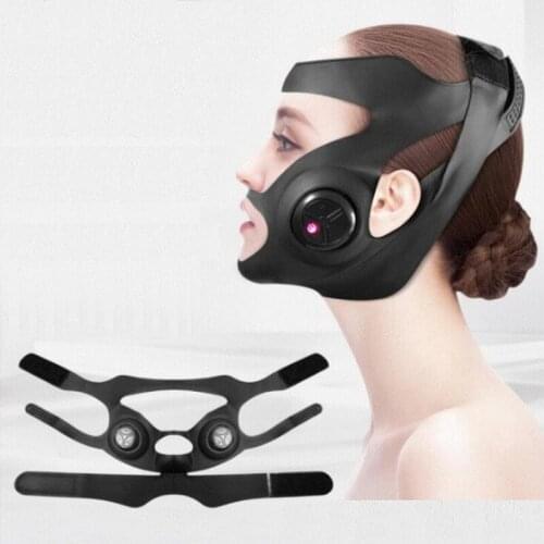 Face Microcurrent Massager V-shaped Thin Slimming Cheek Facial Lifting V-Line Lift Up Bandage EMS Therapy Device