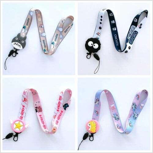 Korea ins Cute Cartoon Mobile Phone Neck Straps Lanyard for Keys ID Card USB badge holder DIY Lariat Lanyard Hang keychain Strap