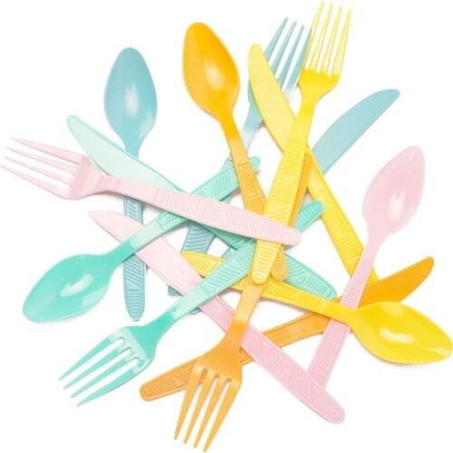 Disposable Tableware Wedding Decoration Dinner Knife Fork Spoon Theme Activities Environmental Protection Birthday Part