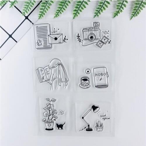 11*16 Diary Transparent Clear Stamps Bullet Journal Seal For DIY Scrapbooking Rubber Stamp Sentiment Photo Album Card Making