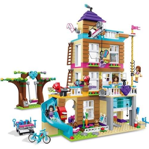 Sx3012 Good Friends Friendship Club Lp01063 37077 Girl Castle Set Building Blocks Bricks Children Educational Toy Kid Gifts