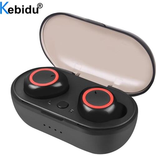 TWS Bluetooth 5.0 Earphone Waterproof Sport Earphones Handsfree Earbuds Stereo Wireless Headset with Mic for IOS Android Phone